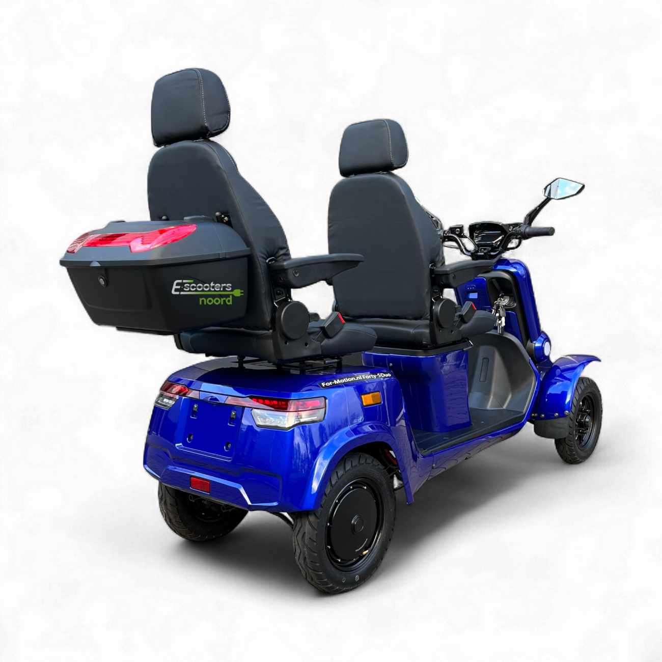 Blauwe Forty-5 Duo scootmobiel voor 2 personen