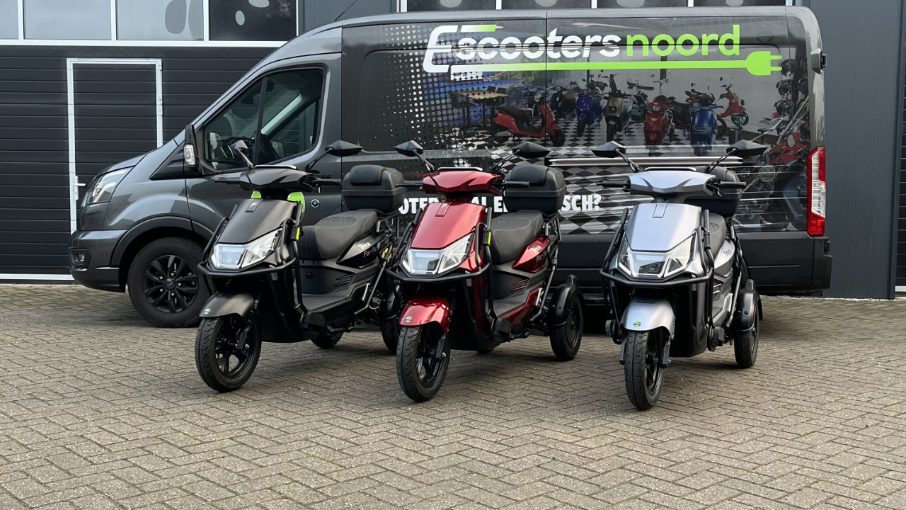 For Motion Trice scootmobielen in zwart, rood en grijs